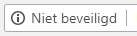 google chome melding niet beveiligd