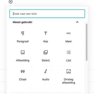 blokken in gutenberg