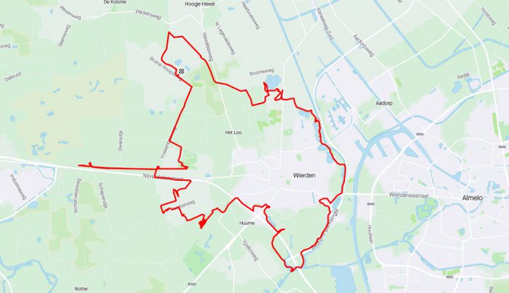 MTB route Wierden