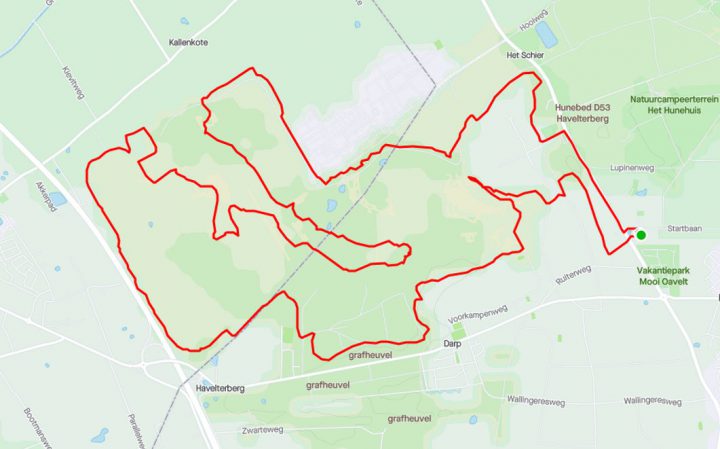 MTB route Havelte-West