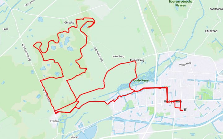 MTB route Ruinen