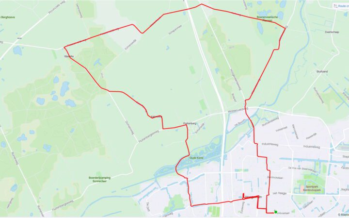 Fietsen ten noorden van Hoogeveen