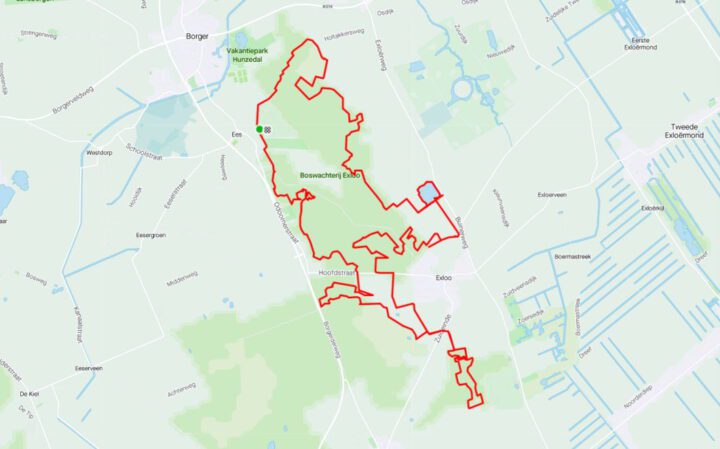 MTB route Exloo