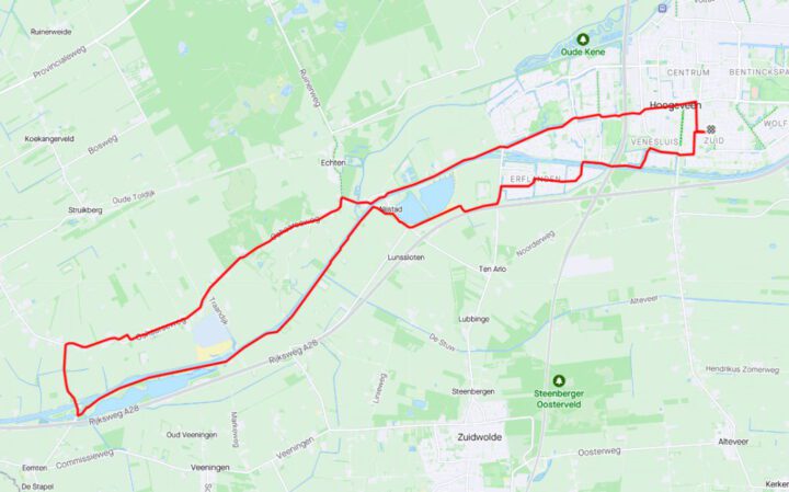 Hoogeveen – Ossesluis en weer terug