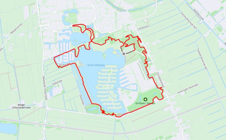 MTB route Emmen – Grote Rietplas