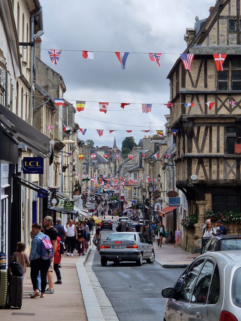 winkelstraatje in Bayeux