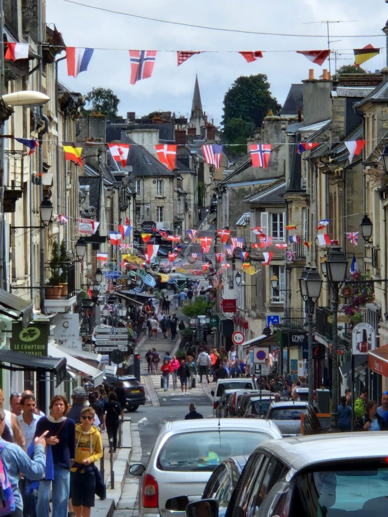 winkelstraat in Bayeux